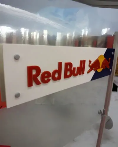 redbull standoff sign