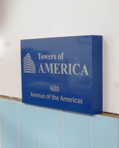 Wall Pan Signs 64 towers of america wall pan sign