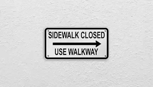 use walkway signs nyc