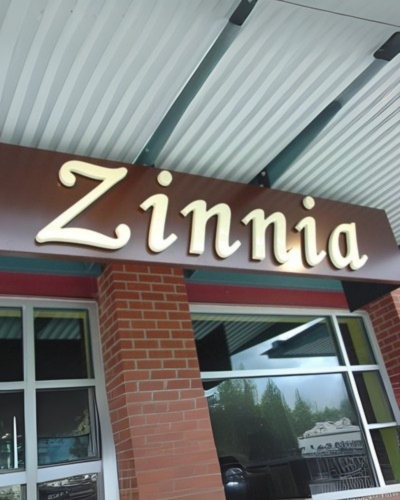 Plastic Letters 59 zinnia plastic letters sign