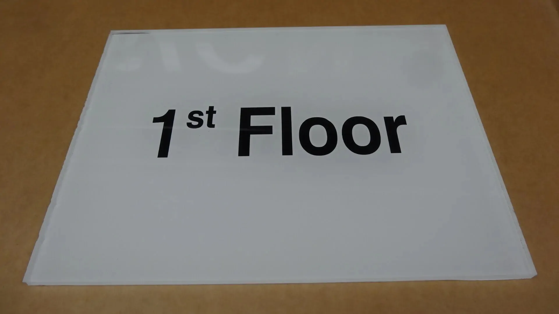 acrylic printed egress map