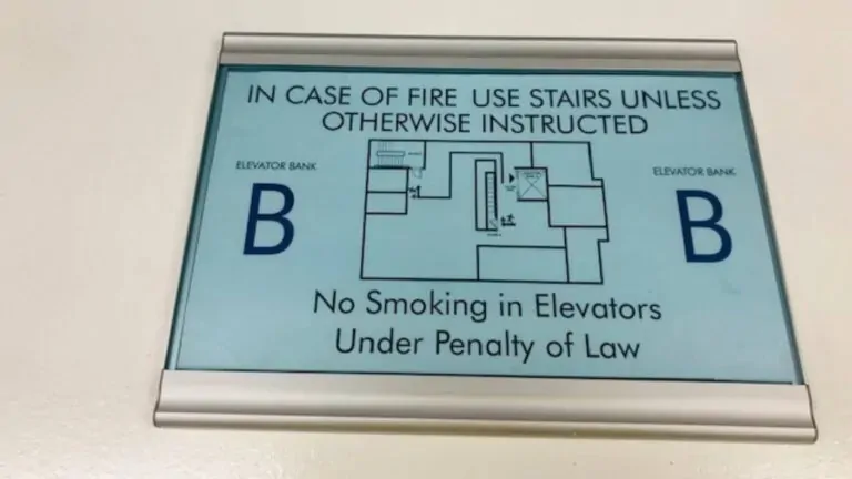ada compliant egress map sign