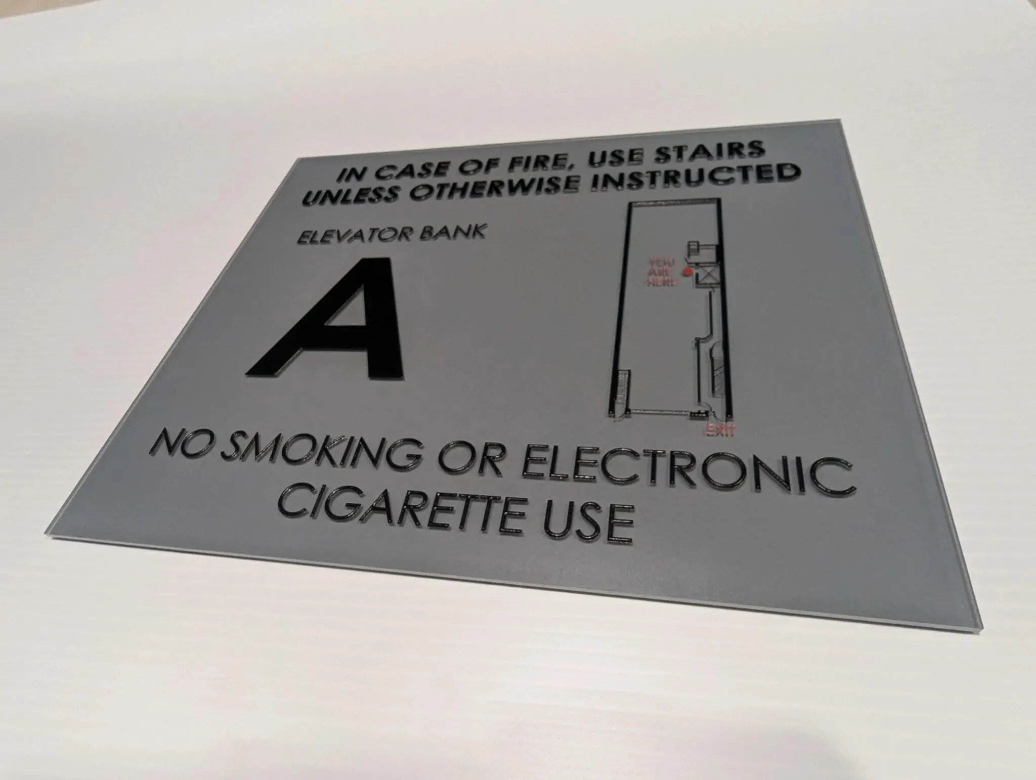 custom egress map signs nyc