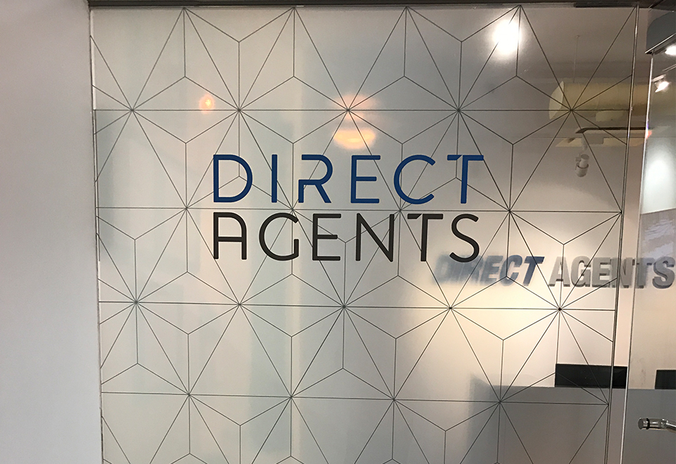 window frosting for direct agents nyc