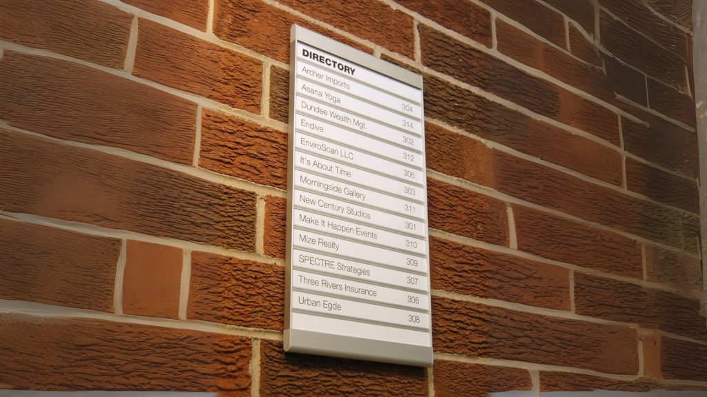 custom lobby signage nyc