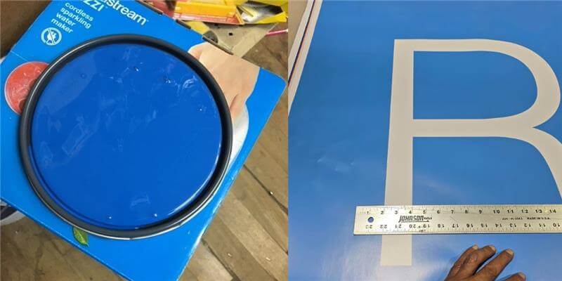 Painting 600 Sq. Ft. of Brick by Hand for Barone Steel in New Jersey 13 custom hand painted sign