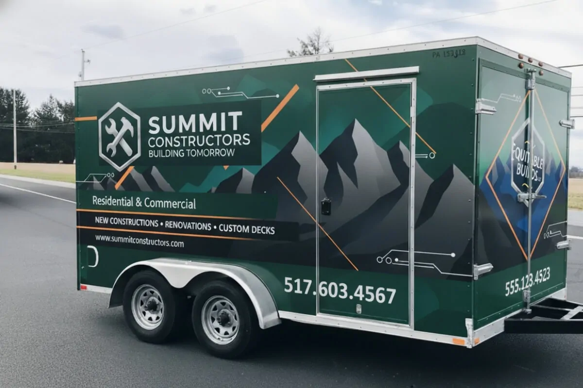 full trailer wrap