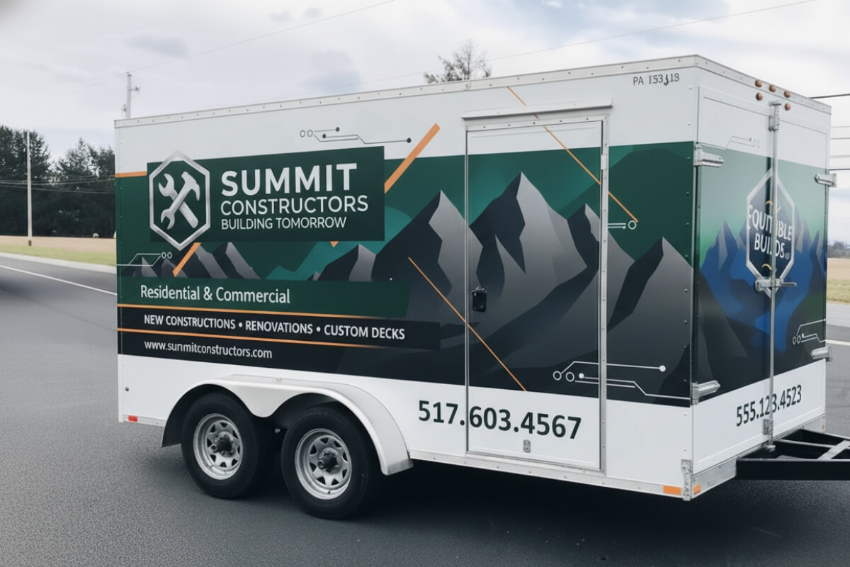 partial trailer wrap