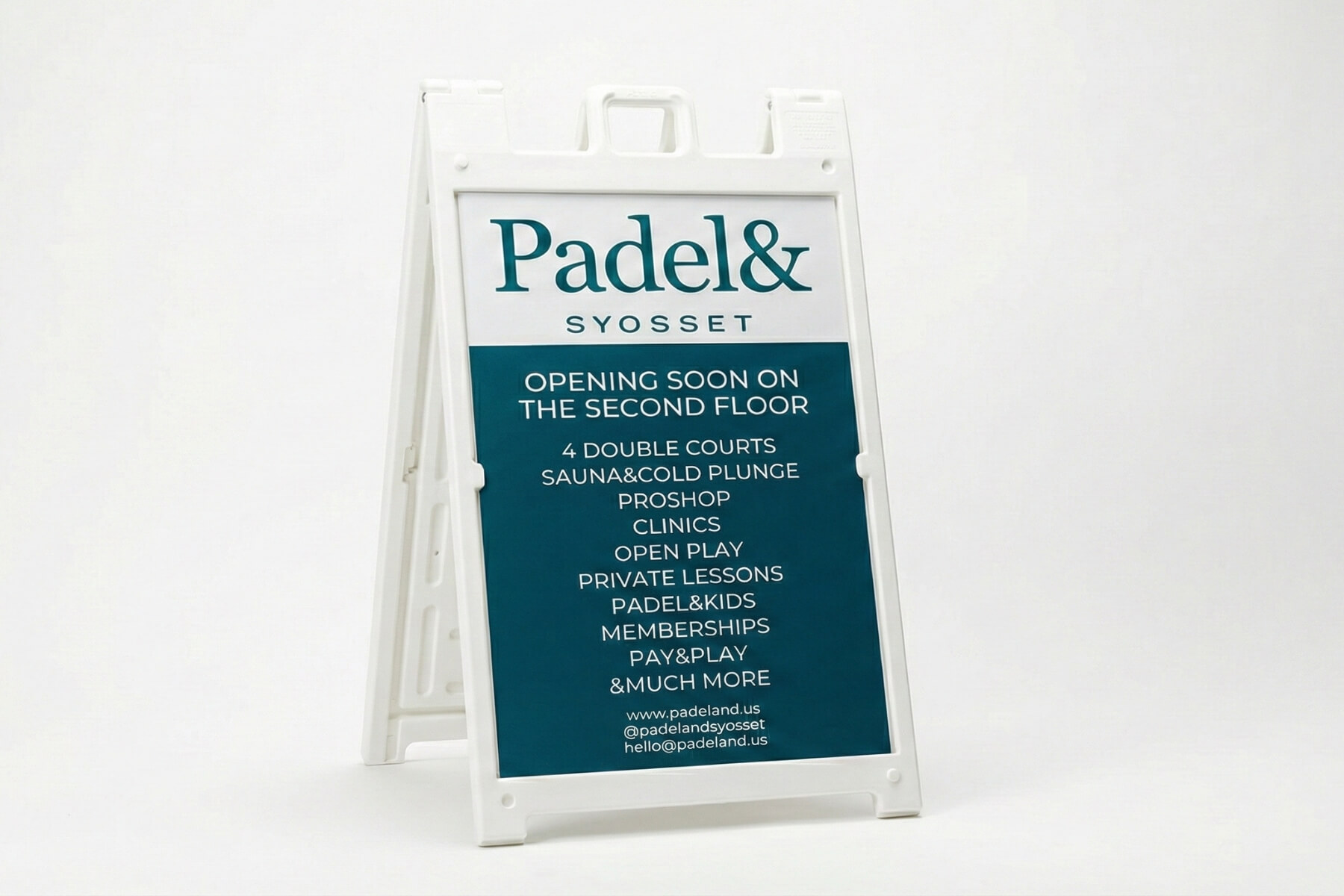 plastic a frame sidewalk sign 24x36