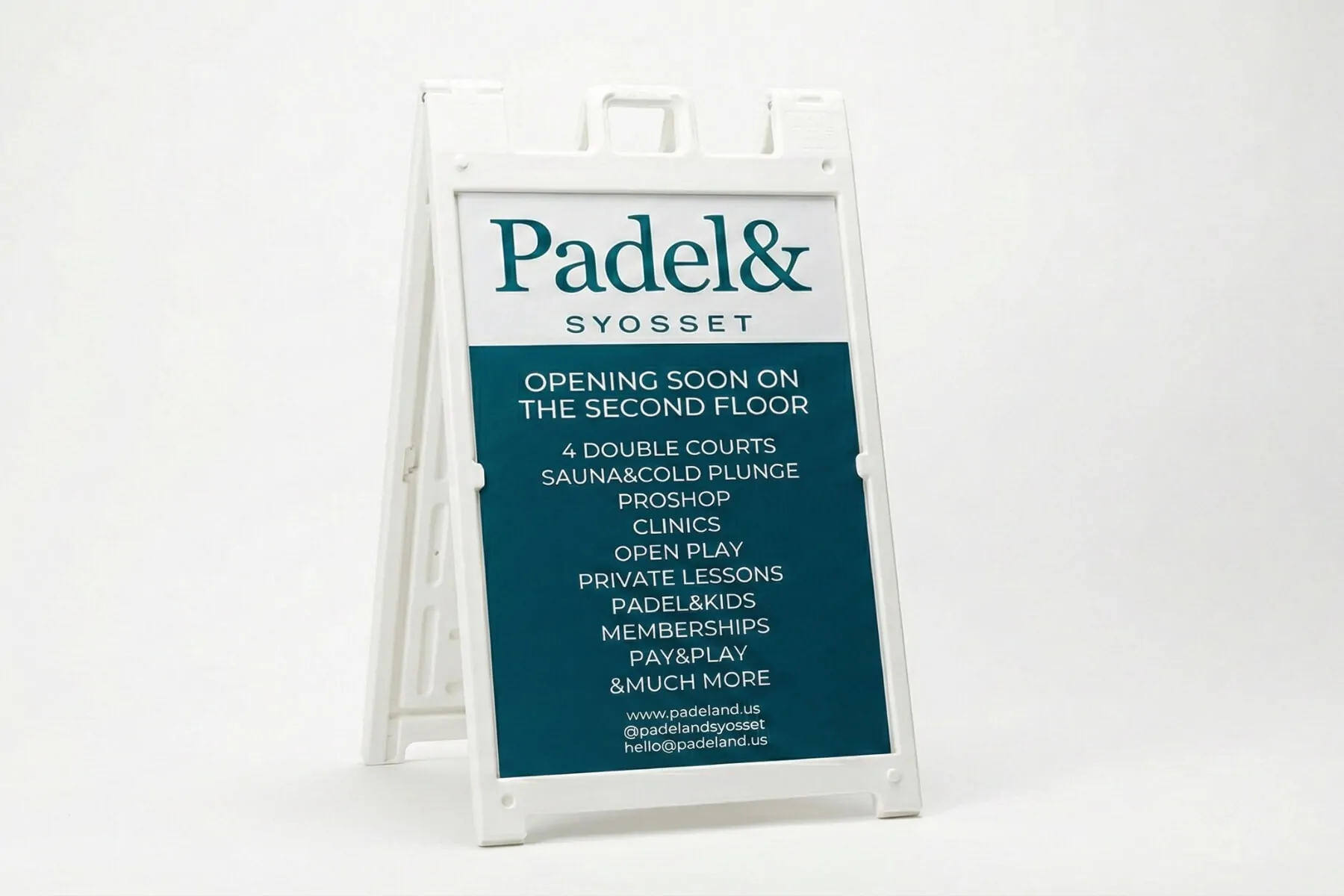 plastic a frame sidewalk sign 24x36