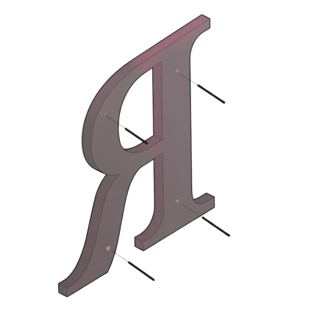 stud w block mounting