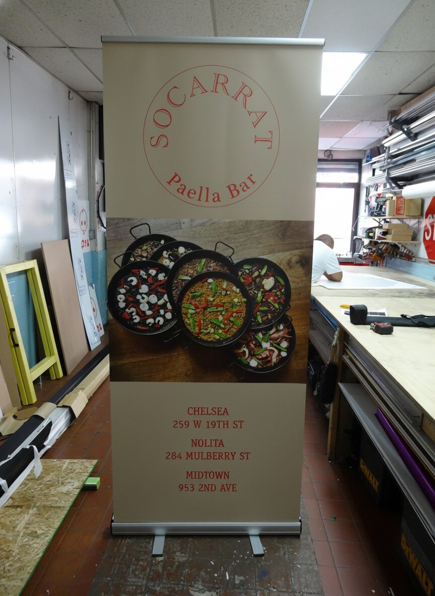 custom vertical banner stands ny