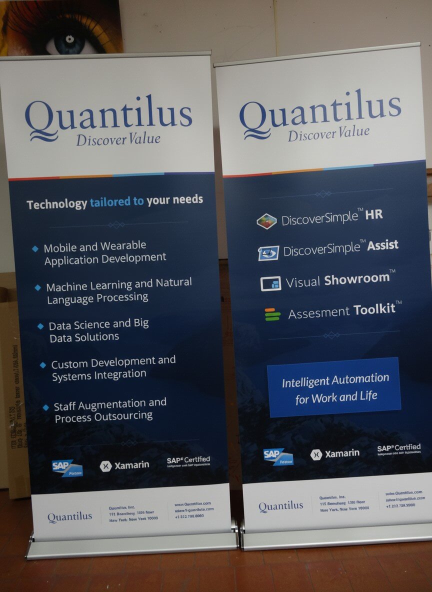 custom vertical banner stands nyc