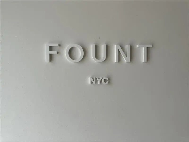 fount lobby sign nyc