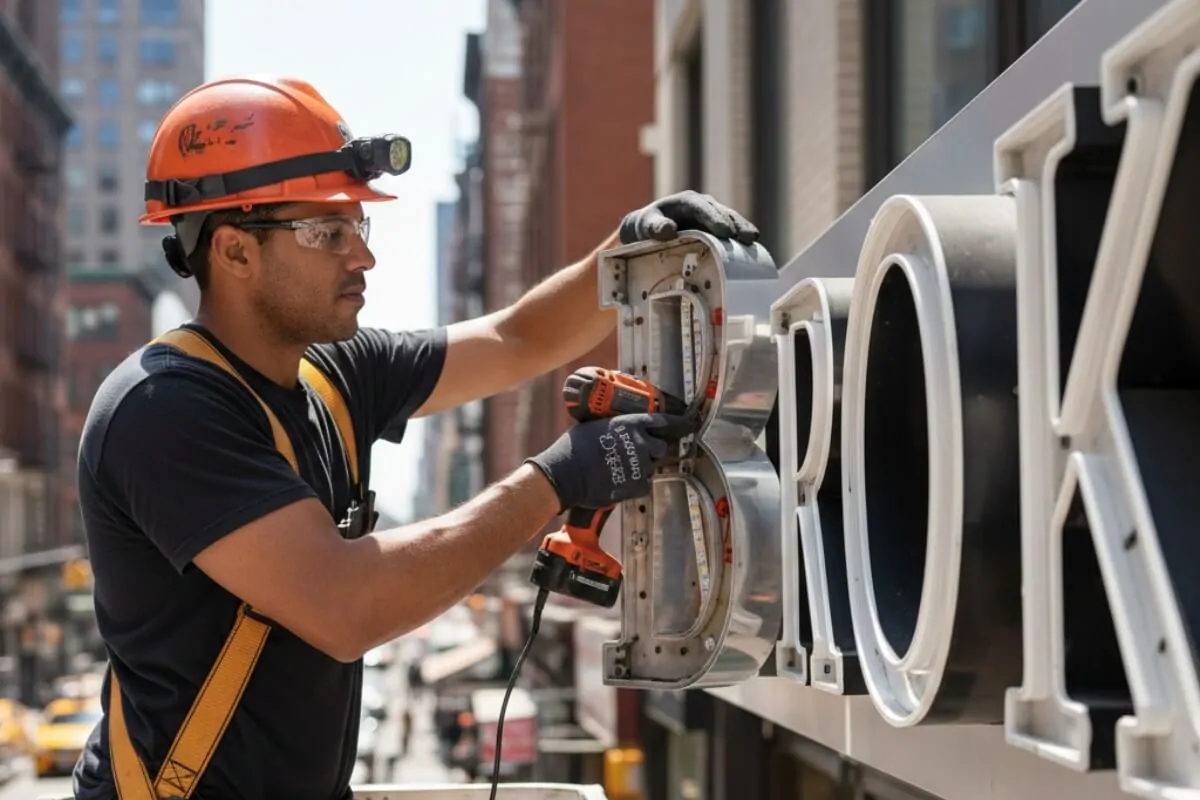 channel letter repairing service nyc