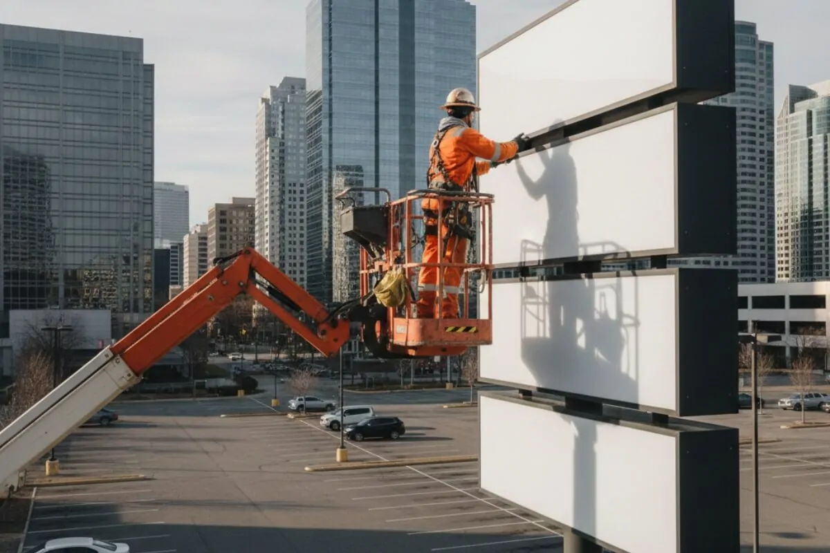 pylon sign repairing nyc
