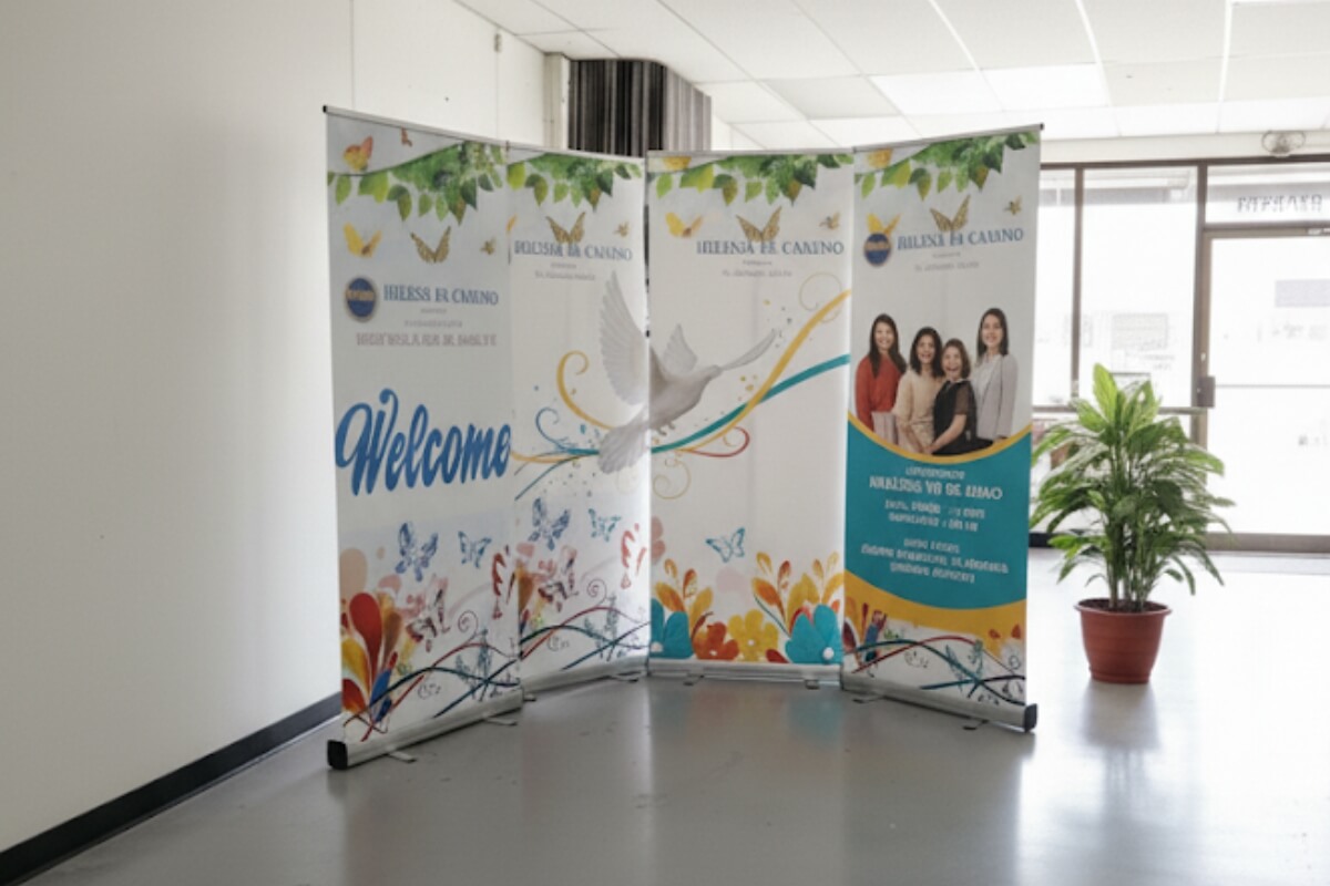 camino organization banner stands wall