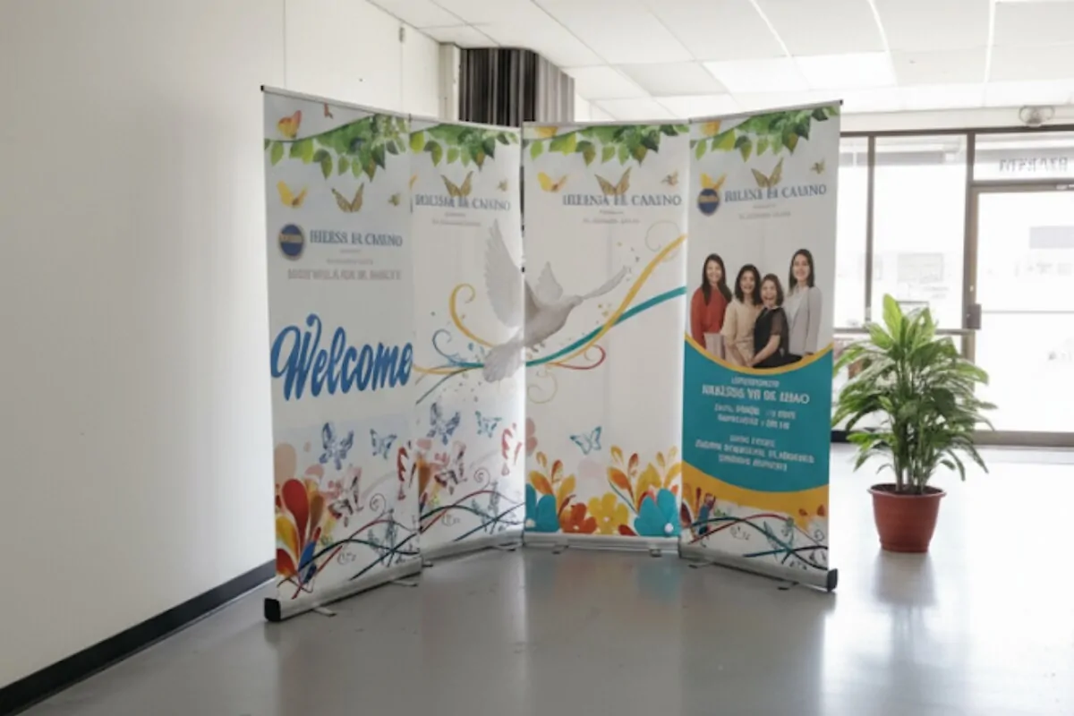 camino organization banner stands wall