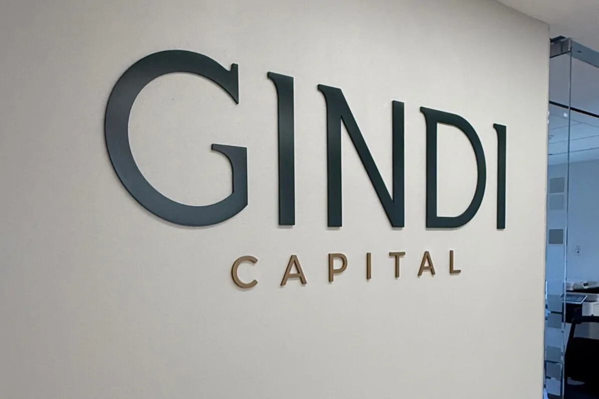 Gindi Capital dual-tone 3D signage nyc
