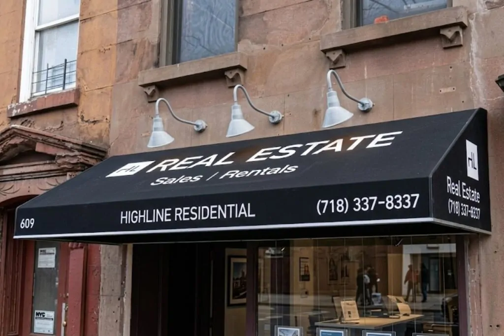 real estate metal and aluminum awning nyc