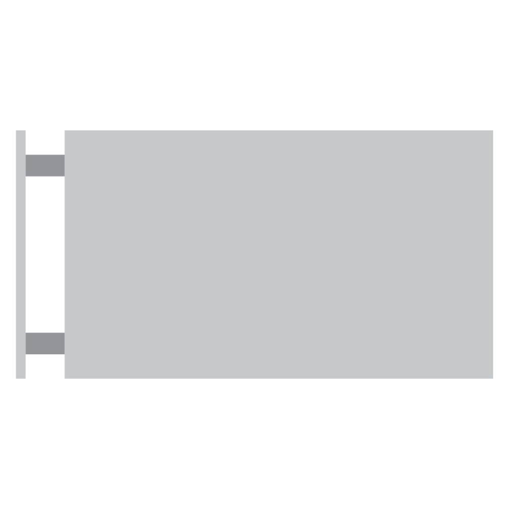 Flush Wall Mount and Standoff blade sign