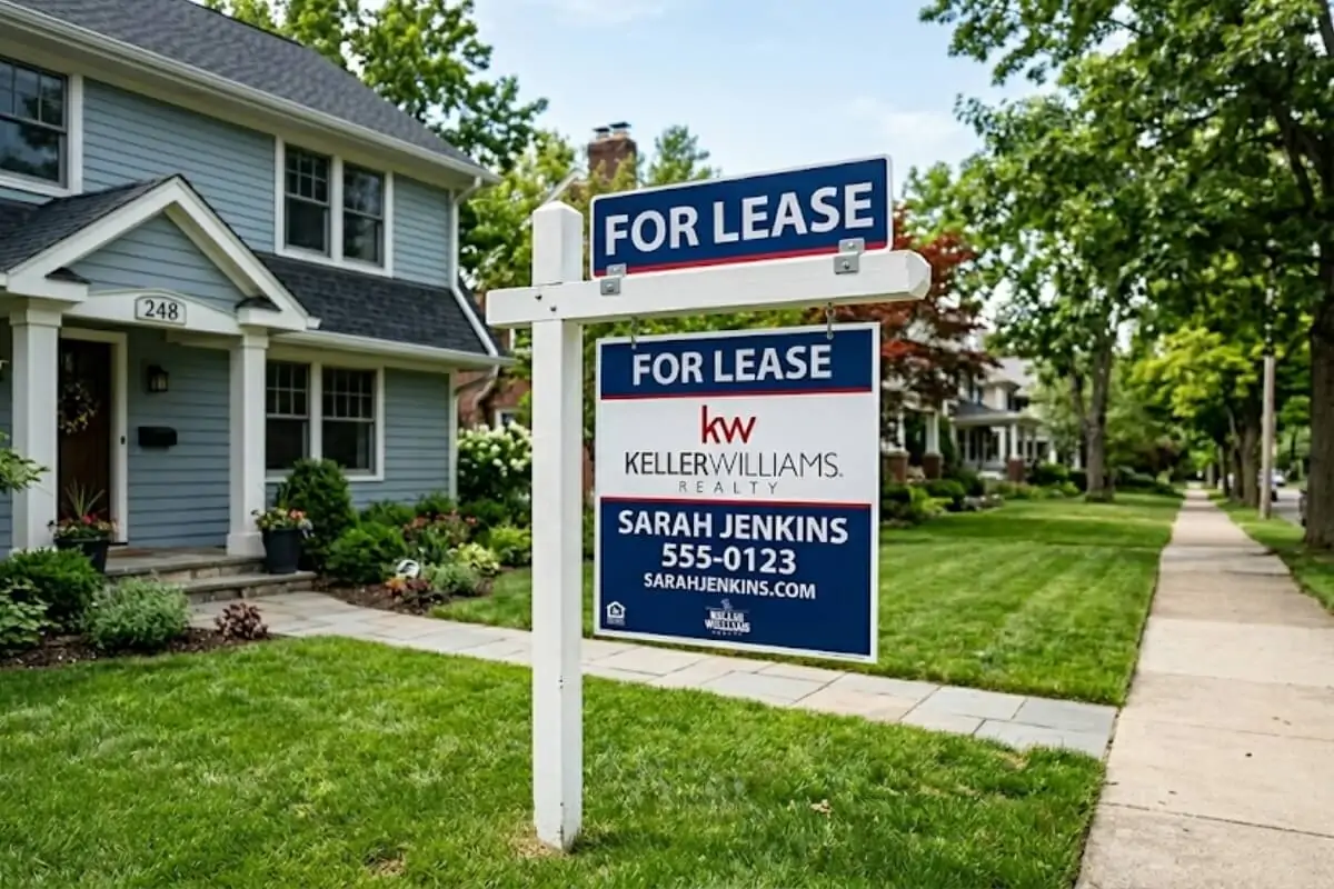 For lease real estae signage