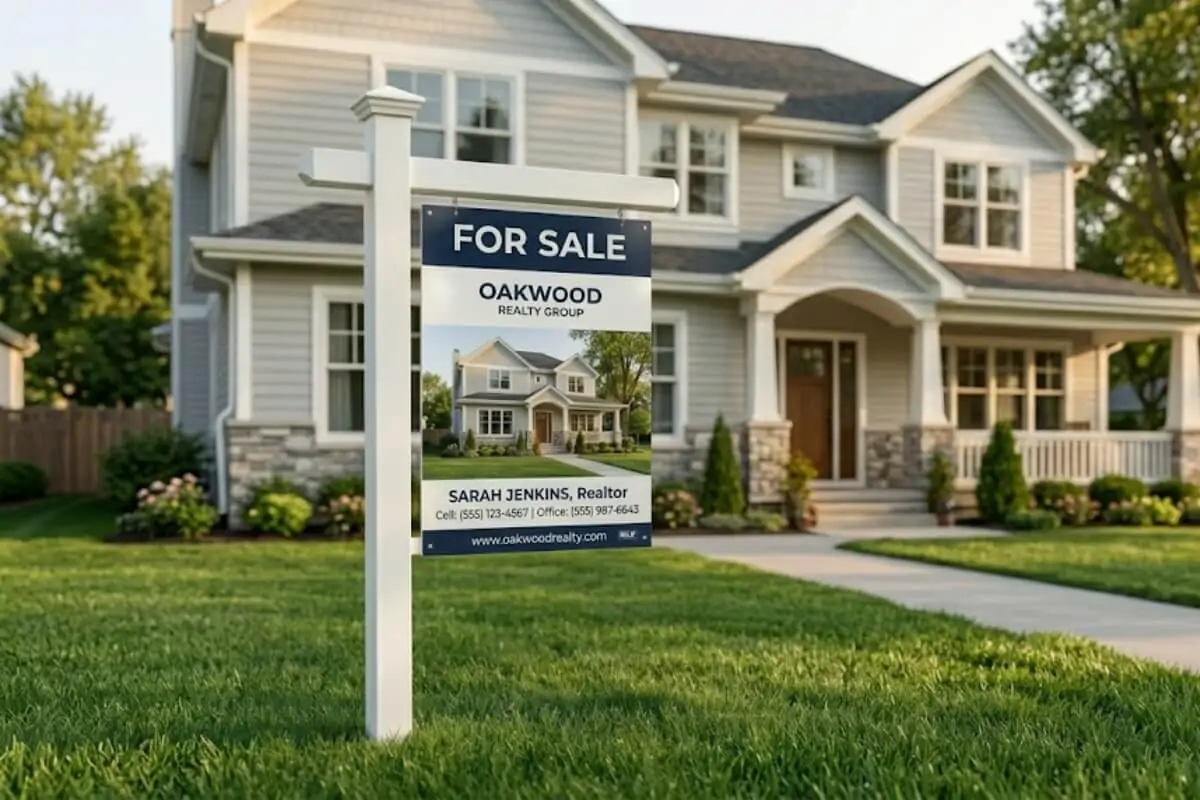 Realtor group real estate signage in nyc