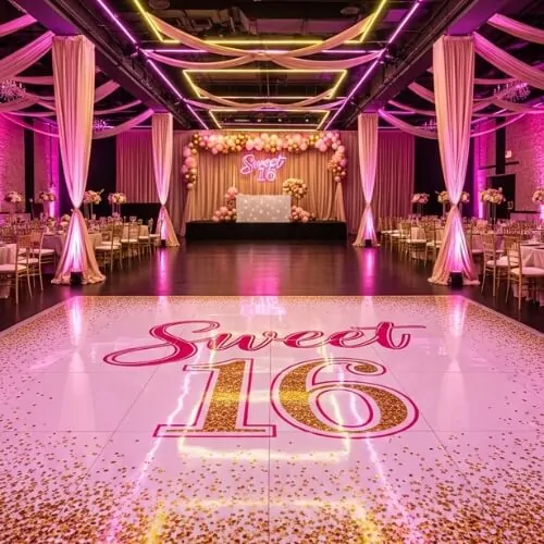 Sweet 16 floor wraps