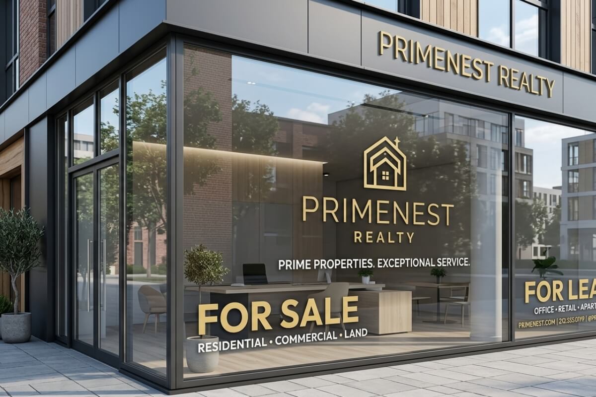 Window Graphics for real estate office in nyc