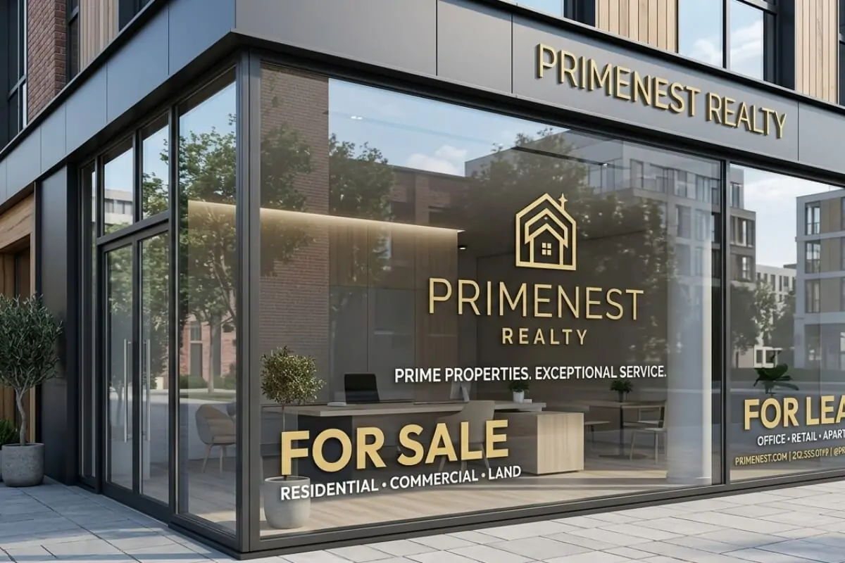 Window Graphics for real estate office in nyc