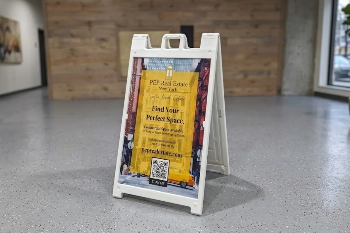 a frame signs for realtors in nyc 1