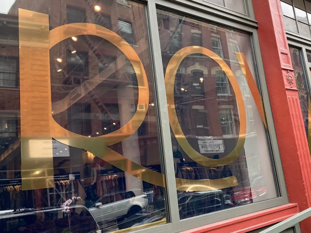 gold foil decals for stores