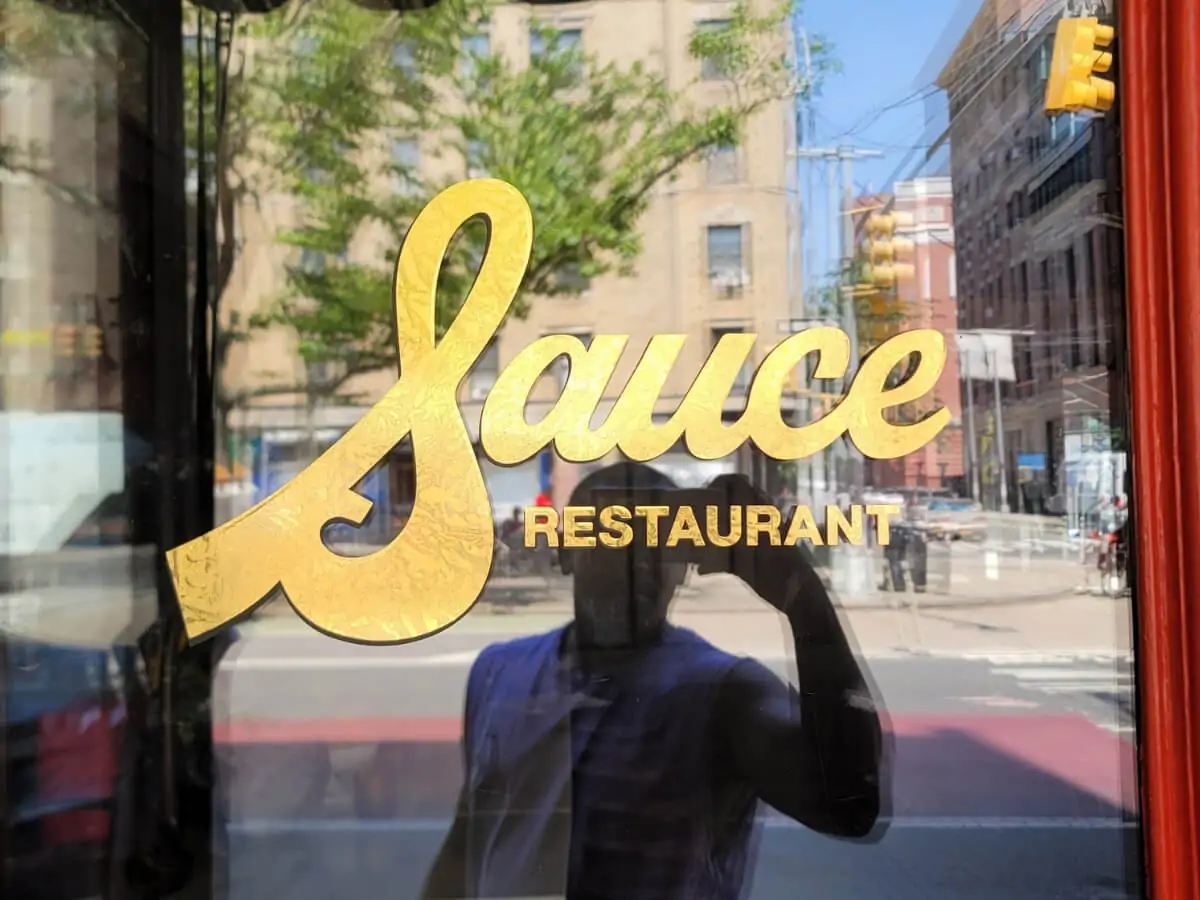 gold leaf decals for restaurant nyc
