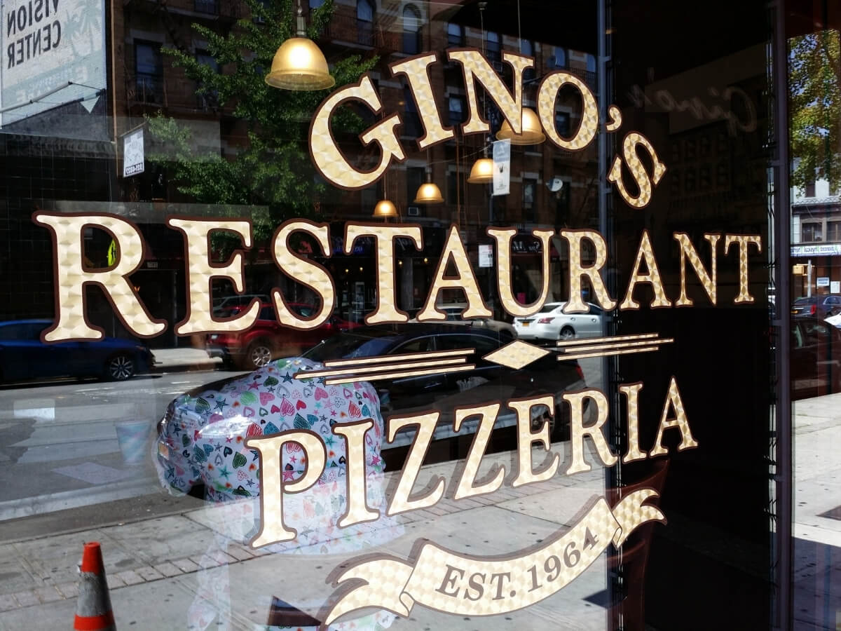 gold leaf decals for restaurants