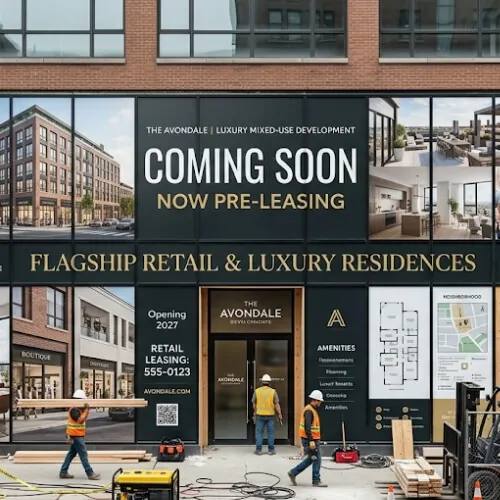wall graphics for construction sites