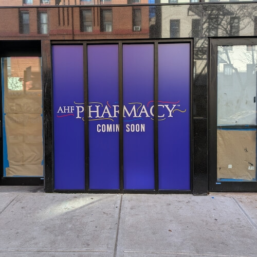window graphics for the medical pharmacy