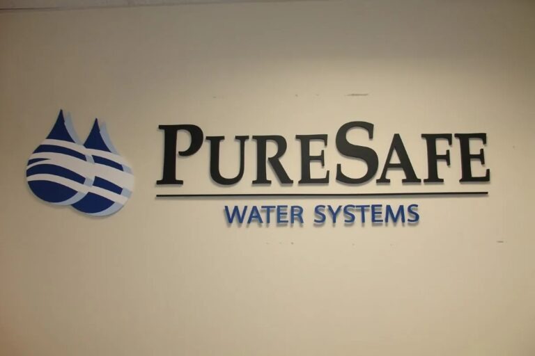 puresafe water systems dimensional channel lettering
