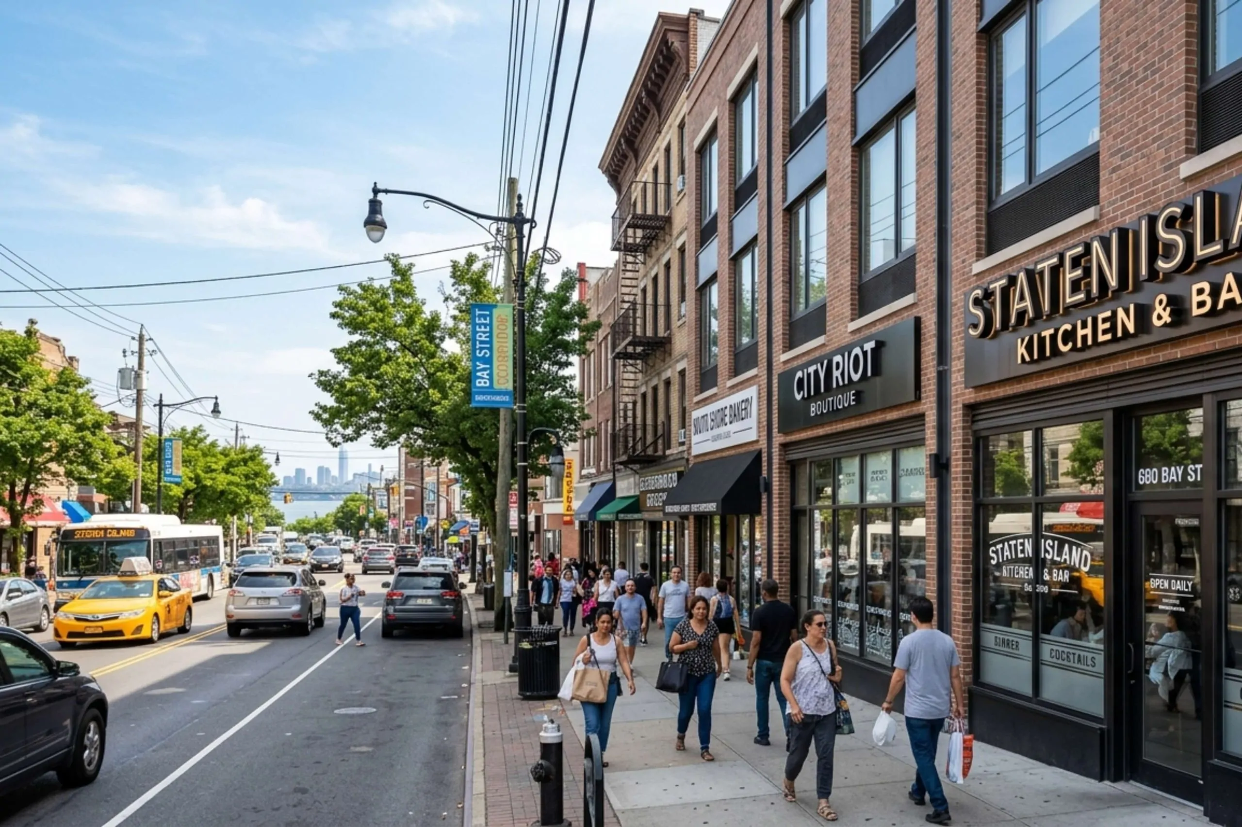 Bay Street, Tompkinsville, and Stapleton