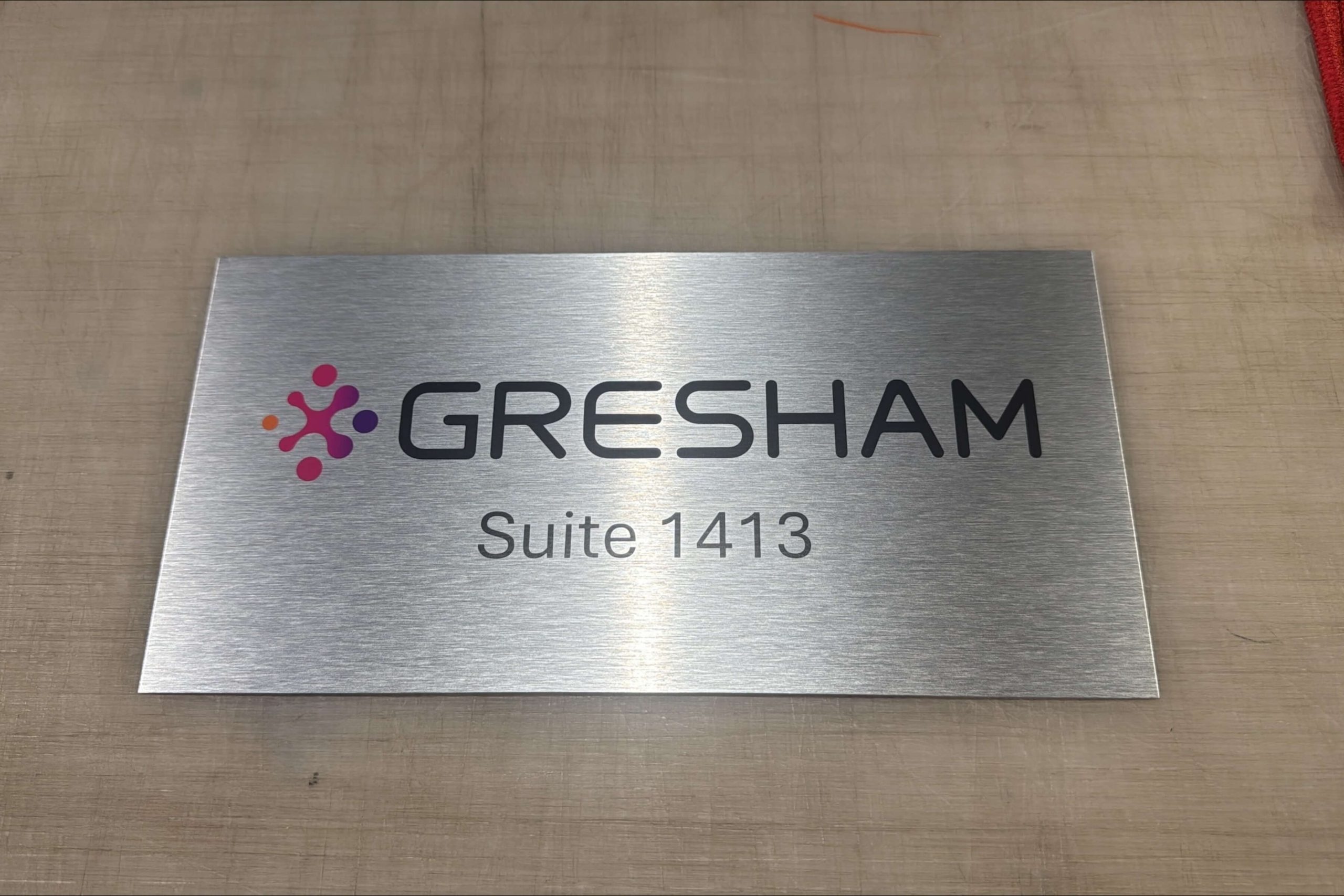 brushed aluminum signs ny