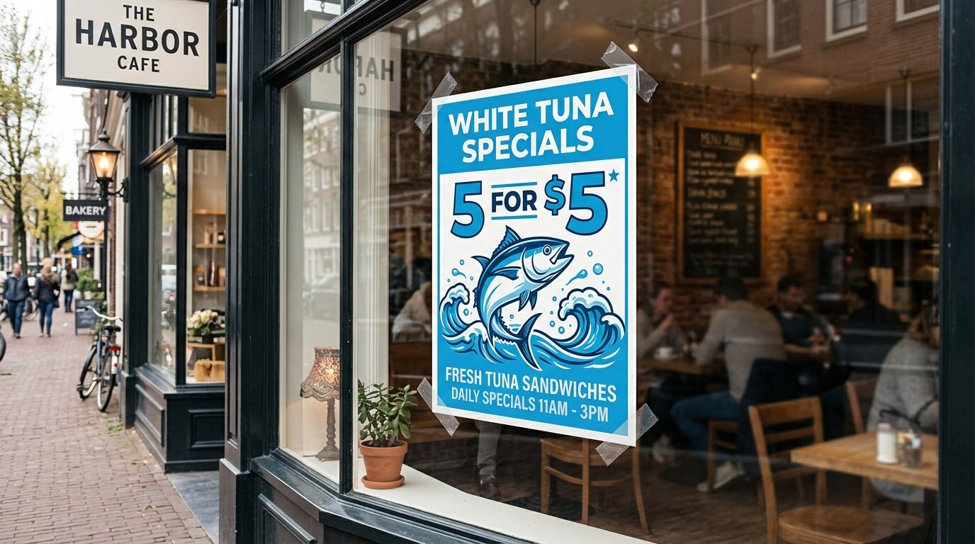 restaurant paper posters nyc