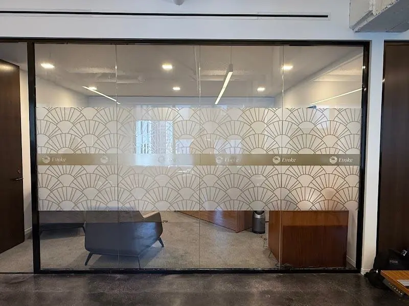 Decorative pattern film conference room