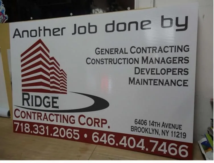 General Contractor Signs
