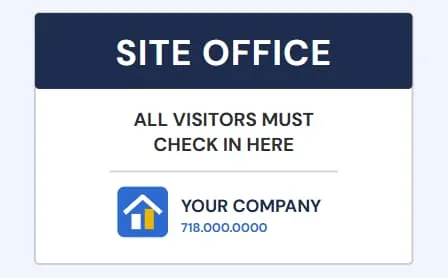 Site Office and Trailer Sign
