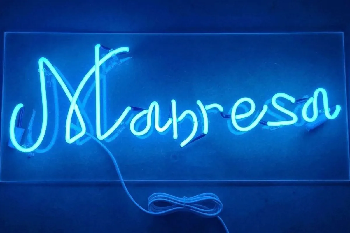 blue neon signage nyc