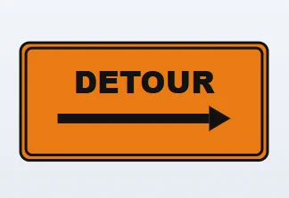 detour arrow