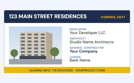 project team sign 3