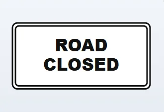road closed