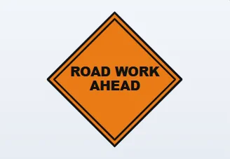 road work ahead
