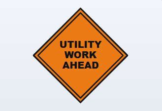 utility work ahead