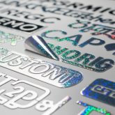 Die Cut Holographic Decals Die Cut Holographic Decals